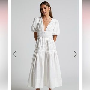 Showpo Puff Sleeve Midi